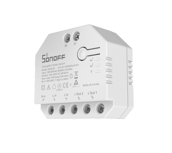 Commutateur Intelligent Wifi 2 Canaux - Sonoff