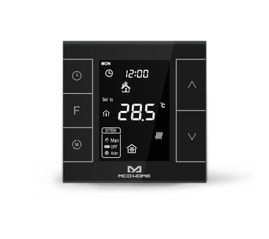 Thermostat Pour Chaudière Z-wave+ Noir
