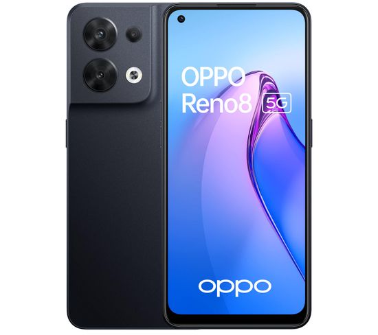 Smartphone Oppo Reno 8 5G 6.43" 256 Go Ram 8 Go noir