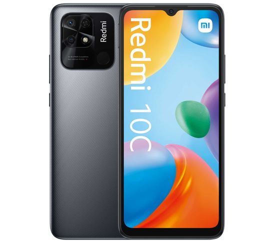 Smartphone  Redmi 10c (double Sim - 6.71'' - 128 Go, 4 Go Ram) Gris