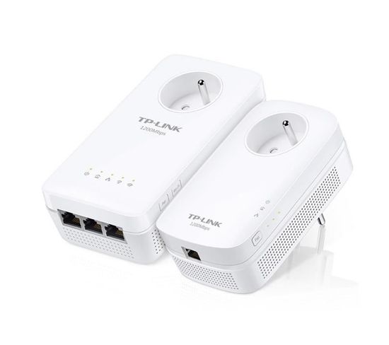 2 Cpl 1300mbps Wi-fi Bi-bande 1350mbps 3 Ports Ethernet Gigabit Et Prise Intégrée - Tl-wpa8635p Kit