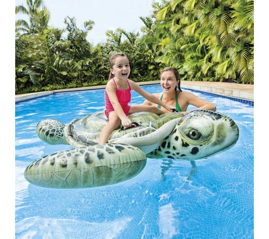 Bouée Gonflable "tortue à Chevaucher" 191cm Vert