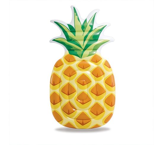 Matelas Gonflable "ananas" 216cm Jaune et Vert