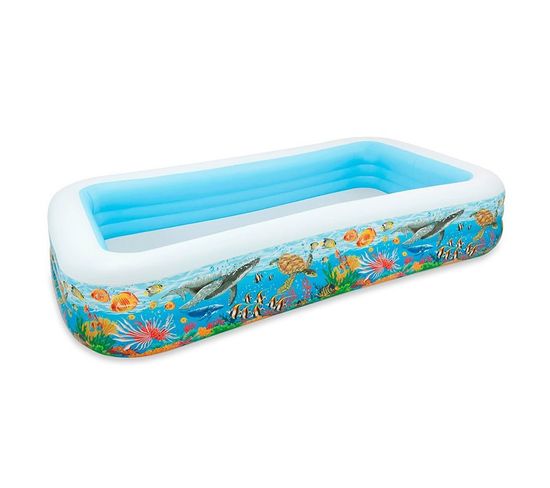 Piscine Gonflable Rectangulaire "family" Bleu