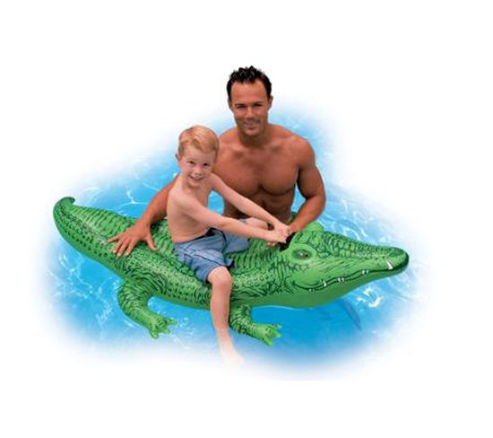 Bouée Gonflable à Chevaucher "crocodile" 168cm Vert