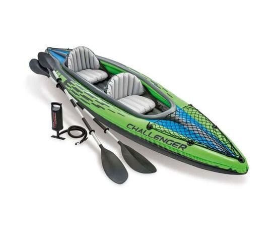 Kayak 2 Personnes "challenger" 351cm Vert et Bleu