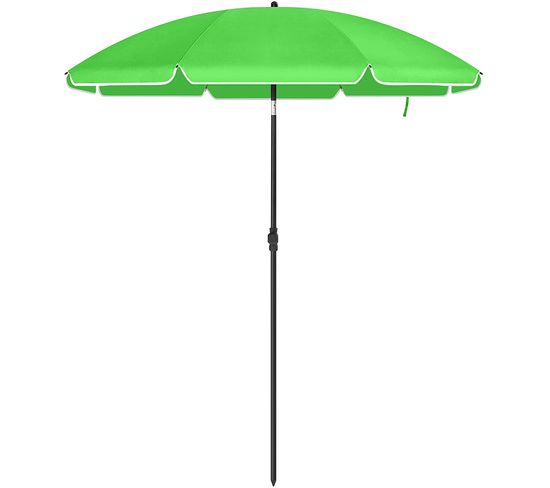 Parasol De Jardin Ø 1,6 M, Ombrelle, Protection Upf 50+, Inclinable, Portable