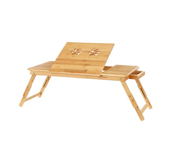 Table De Lit Pliable,petite Table En Bambou Pour Ordinateur Portable,pour Gaucher Et Droitier