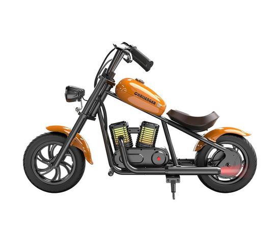 Challenger 12 Plus Moto Électrique Pour Enfants Avec Haut-parleur Bluetooth Brouillard Simulé-orange