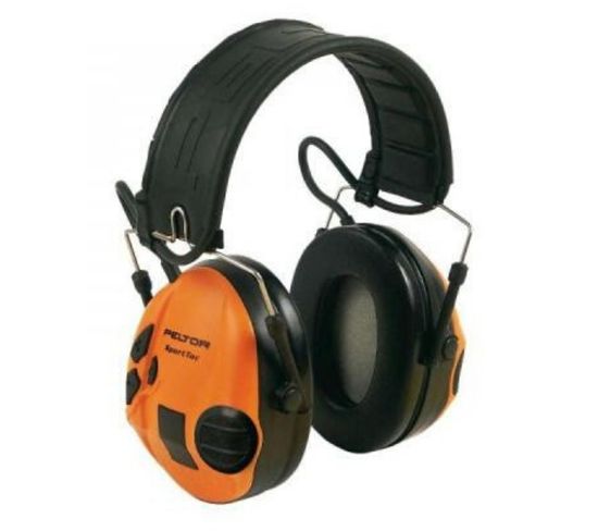 Sporttac Casque Peltor Anti Bruit Actif Spécial Chasse, Snr 26 dB, Orange
