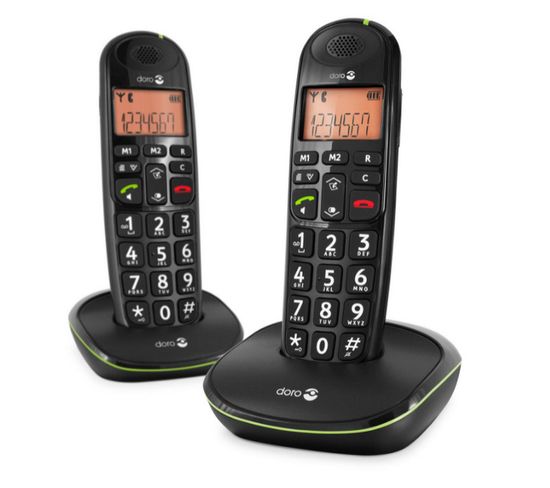 Téléphone Sans Fil Duo Dect Noir - Phoneeasy100wduo