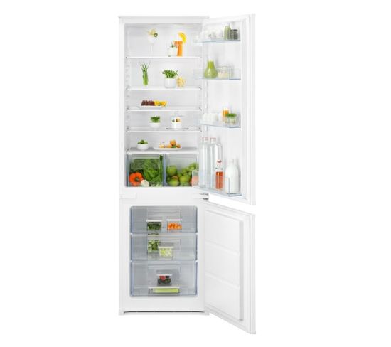 Réfrigérateur congélateur encastrable à Glissière 271l Blanc - Lns5le18s