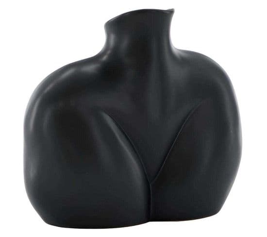 Vase En Grès Harvey Noir