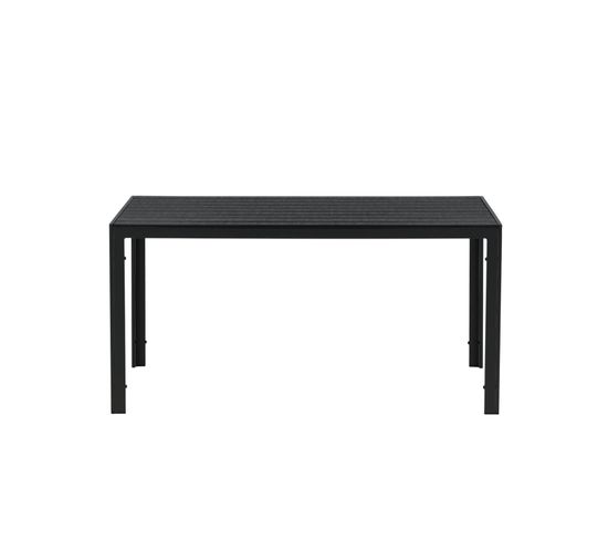 Table De Jardin Break Noir 150x90x74 Cm