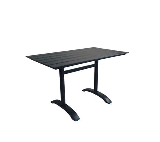 Table De Jardin Denver Noir 120x70x74 Cm