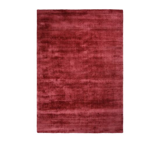 Tapis Moderne Luxor En Viscose - Rose Rouge - 120x170 Cm