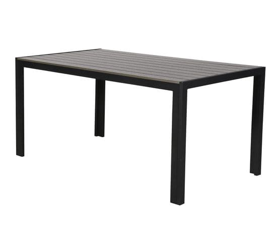 Table De Jardin Cirl Noir 150 x 90 x 75 Cm