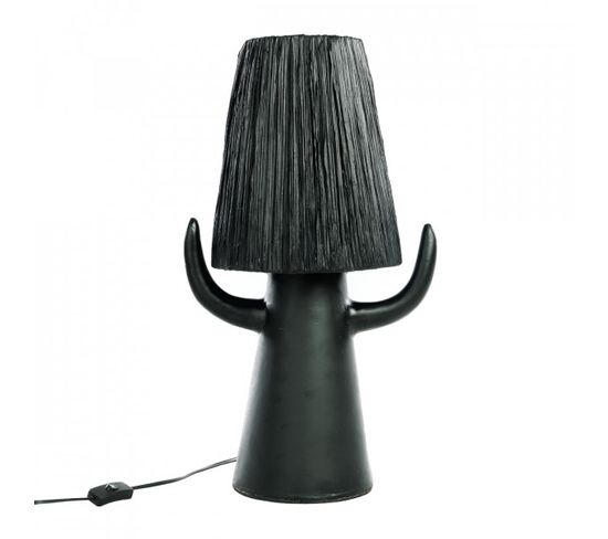 Billy Bob - Lampe En Terracotta Noir À Cordes H60