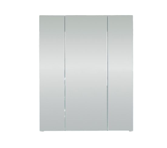 Armoire De Toilette Monte Blanc Avec 3 Portes Et Miroir En MDF - 60x18x74 Cm