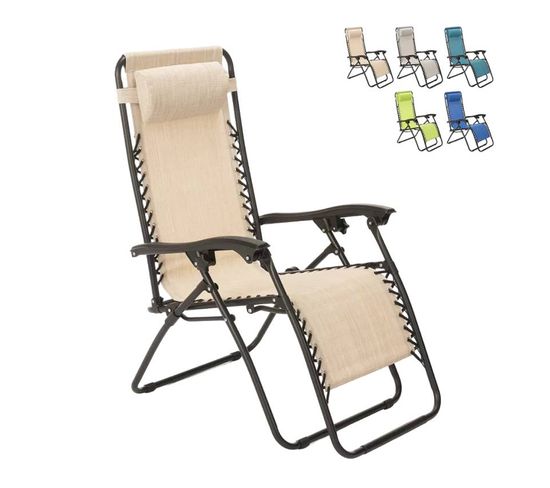 Chaise Longue Pliante Et Légère Multipositions Confortable Oasis