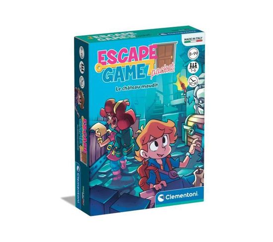 Escape Game - Le Château - Jeu De Société - Jeu De Cartes - 1 À 6 Joueurs - Dès 8 Ans - 52602