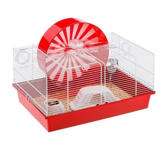 Coney Island Cage Ludique Pour Hamsters - 50 X 35 X 25 Cm - Blanc