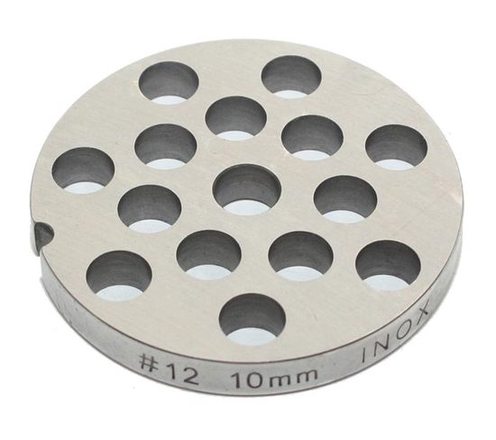 Grille Inox 10mm Pour Hachoir Reber N°12 - 4312 A/10