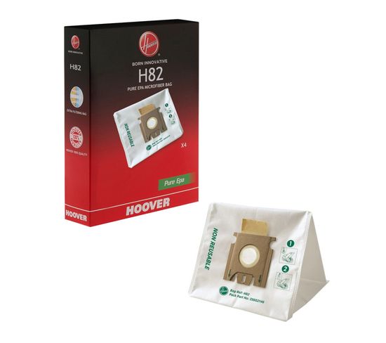 Sacs Microfibres Par 4 H82 35602146 Pour Aspirateur Hoover