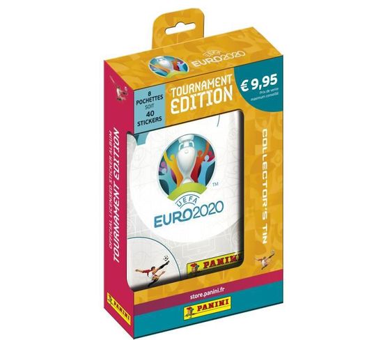 Uefa Euro 2020 Stickers 2021 Tournament Edition - Boîte Métal De 8 Pochettes - Football