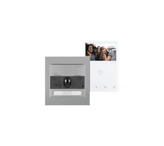 Kit Interphone Vidéo + Mini Mains Libres Simplebus Wifi - Kvu8190v