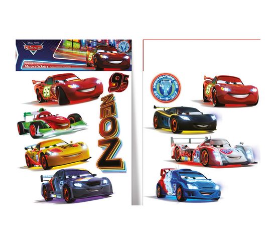 11 Stickers Repositionnables Cars Disney