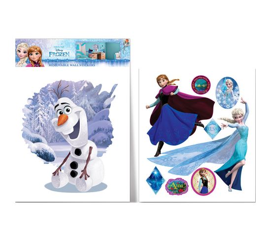 Grand Sticker Olaf Elsa Et Anna La Reine Des Neiges Frozen Disney