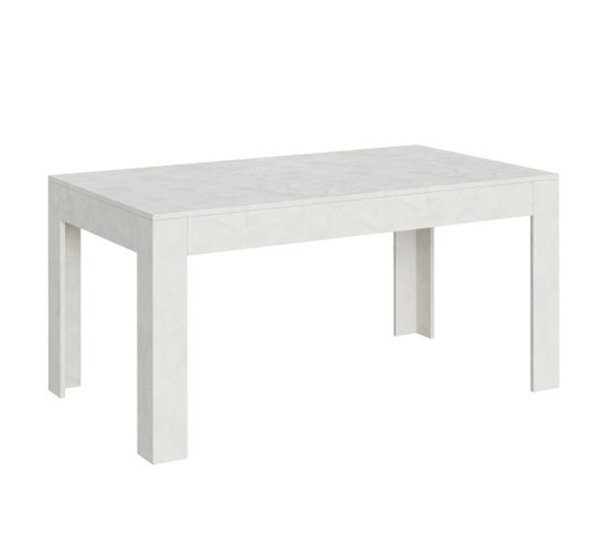 Table Extensible 90x160/220 Cm Bibi Blanc Spatulé