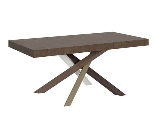 Table Extensible 90x180/440 Cm Volantis Noyer Cadre 4/c