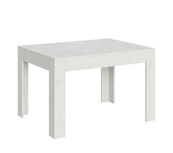 Table Extensible 90x120/180 Cm Bibi Blanc Spatulé