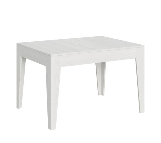 Table Extensible 90x120/180 Cm Cico Frêne Blanc