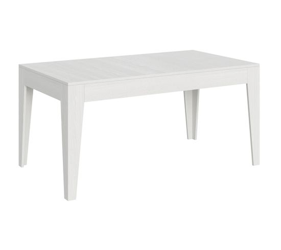 Table Extensible 90x160/220 Cm Cico Frêne Blanc