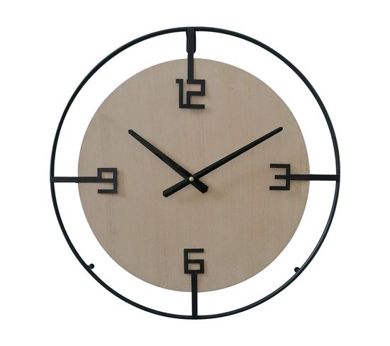 Horloge Suspendue Beige Noir De Style Moderne