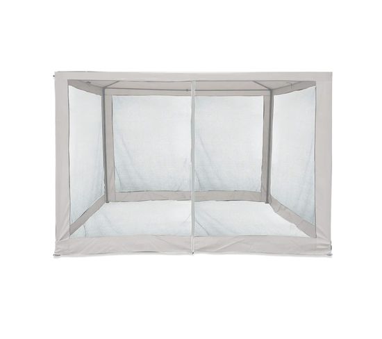 Moustiquaire Pour Gazebo 3x3 Kapok 240x1200 Cm Polyester Blanc