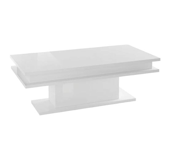 Table Basse Salon Blanc Élégant Moderne Celestia