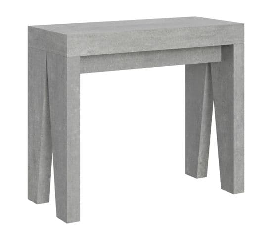 Console Extensible 90x40/196 Cm Naxy Small Ciment