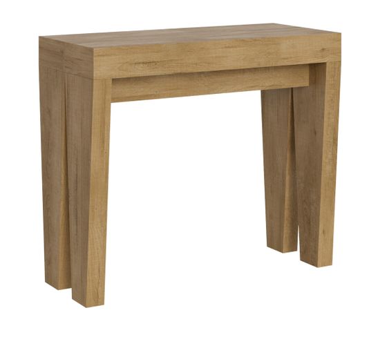 Console Extensible 90x40/196 Cm Spimbo Small Chêne Nature