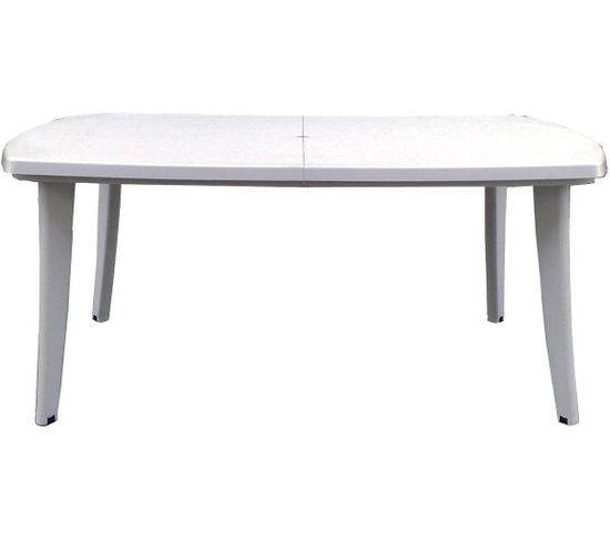 Table De Jardin Extensible "Atlantic" - Résine - 170/225 x 100 x 73 cm - Blanc
