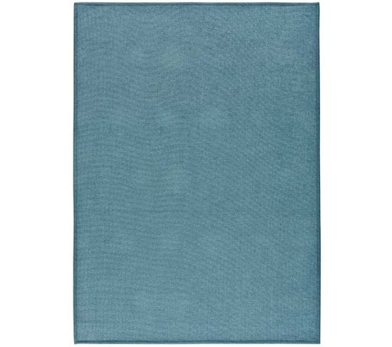 Tapis Intérieur 120x170 Cm Bleu Rectangulaire Harris Uni