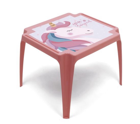 Table En Plastique 50x55x44cm - Licorne