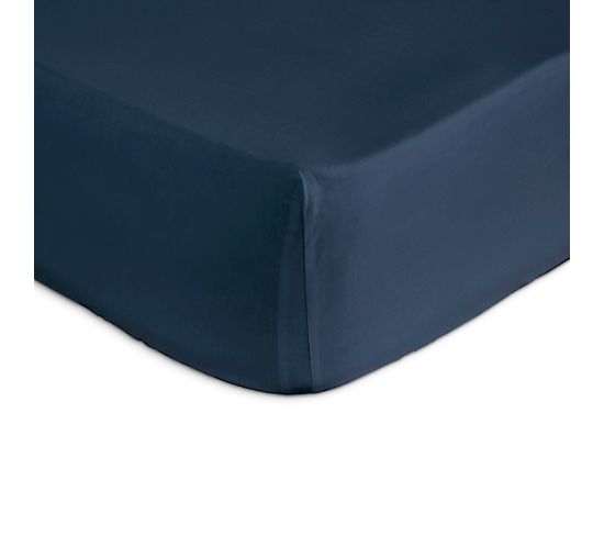 Drap Housse 100% Coton Casual 180x200 Cm Bleu