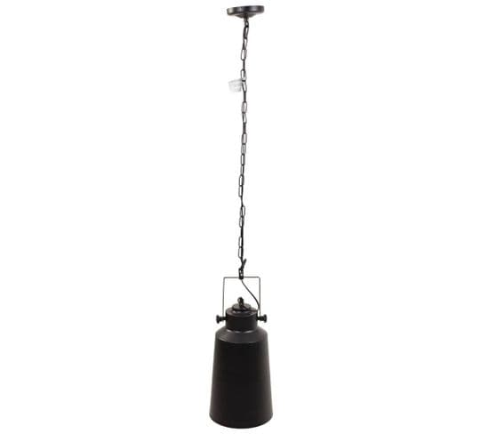 Lampe De Plafond En Métal Noir 19,5x19,5x34/123h