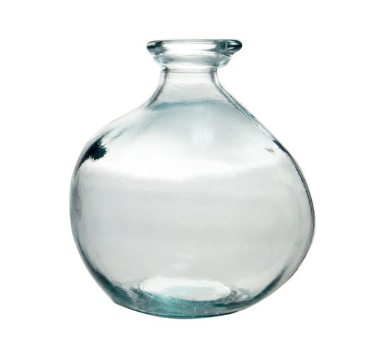 Vase Bouteille Simplicity 18 Cm En Verre Recyclé