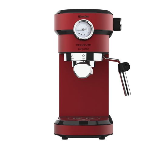 Machine À Expresso Cafelizzia 790 Pro Shiny Pour Expressos Et Capuccinos (rouge, Avec Manomètre)
