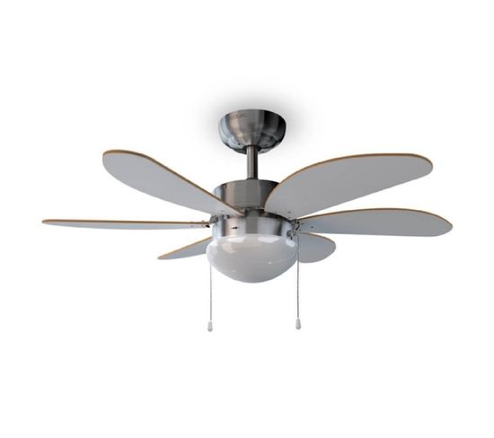 Cecotec Ventilateur De Plafond Avec Lampe Energysilence Aero 350 50 W, Basse Consommation, Diamètre